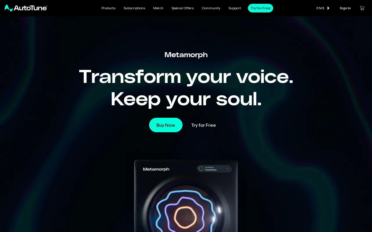 AutoTune Metamorph — preview screenshot
