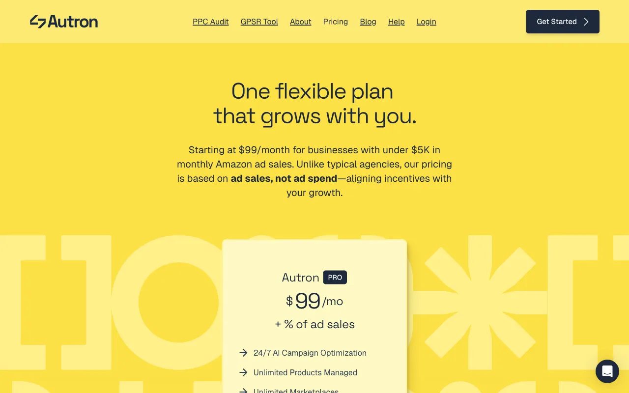Autron.AI — pricing page