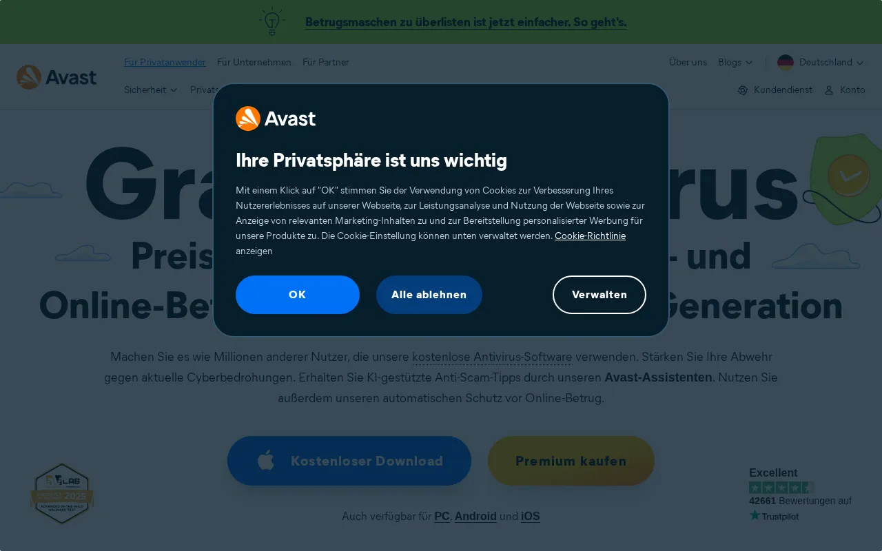 Avast — preview screenshot