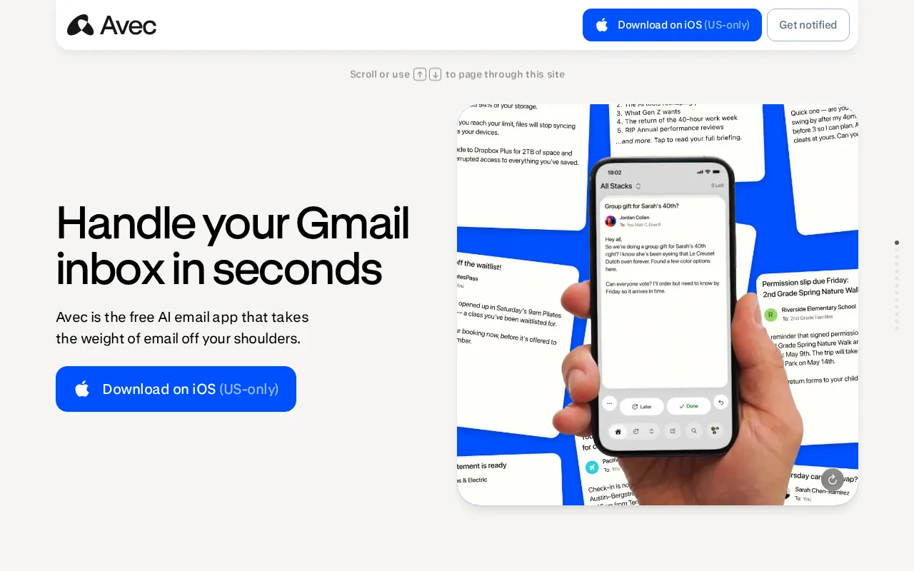 Avec — preview screenshot