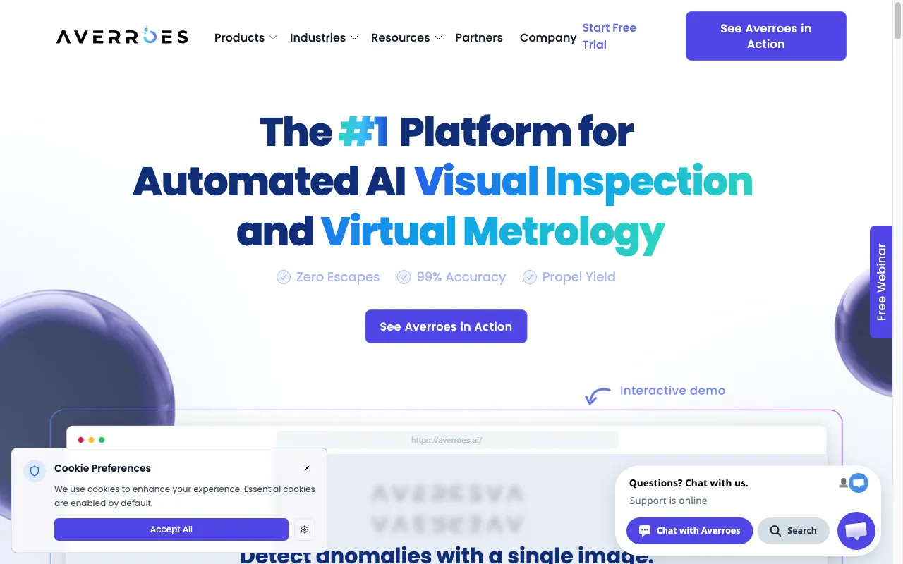 Averroes Ai Automated Visual Inspection — preview screenshot