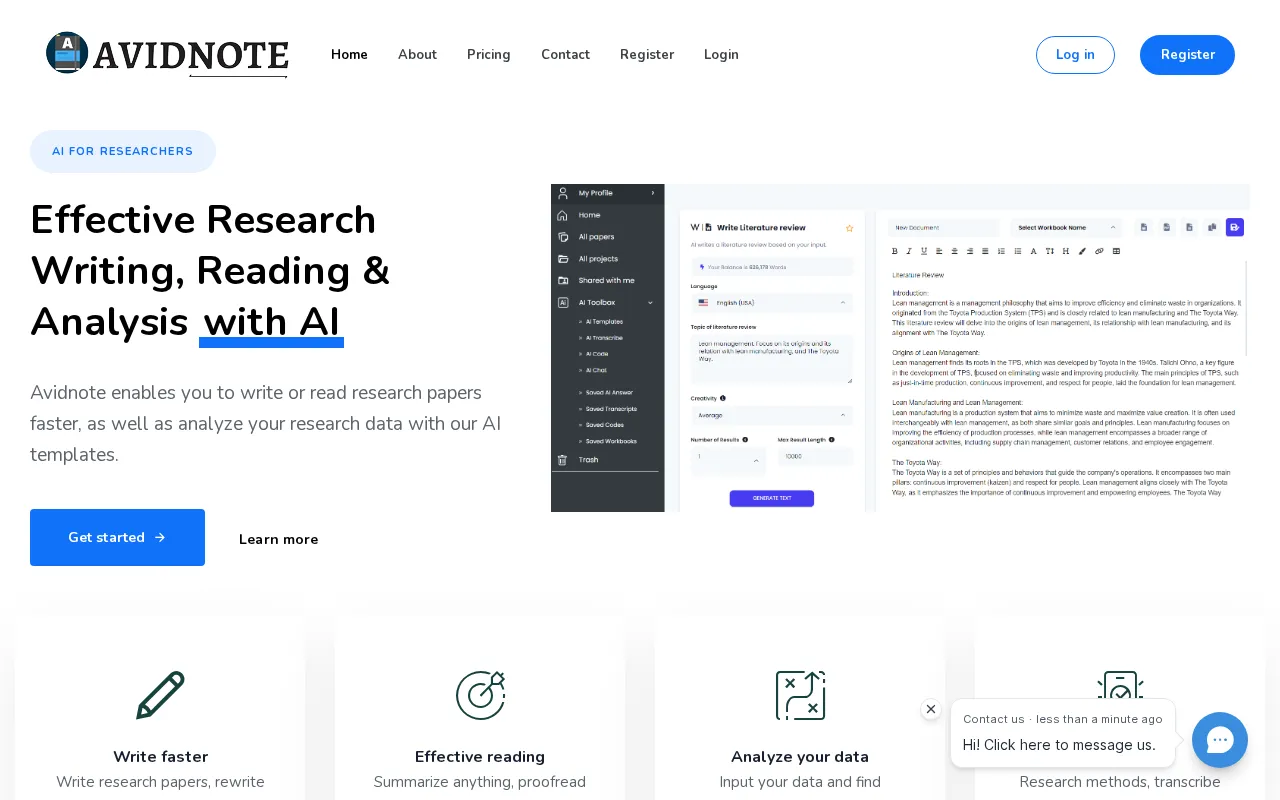 Avidnote — preview screenshot