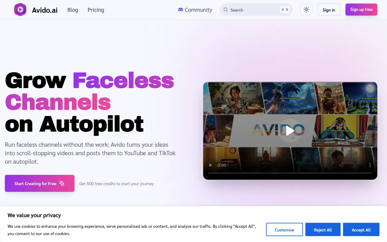 Avido.ai — preview screenshot