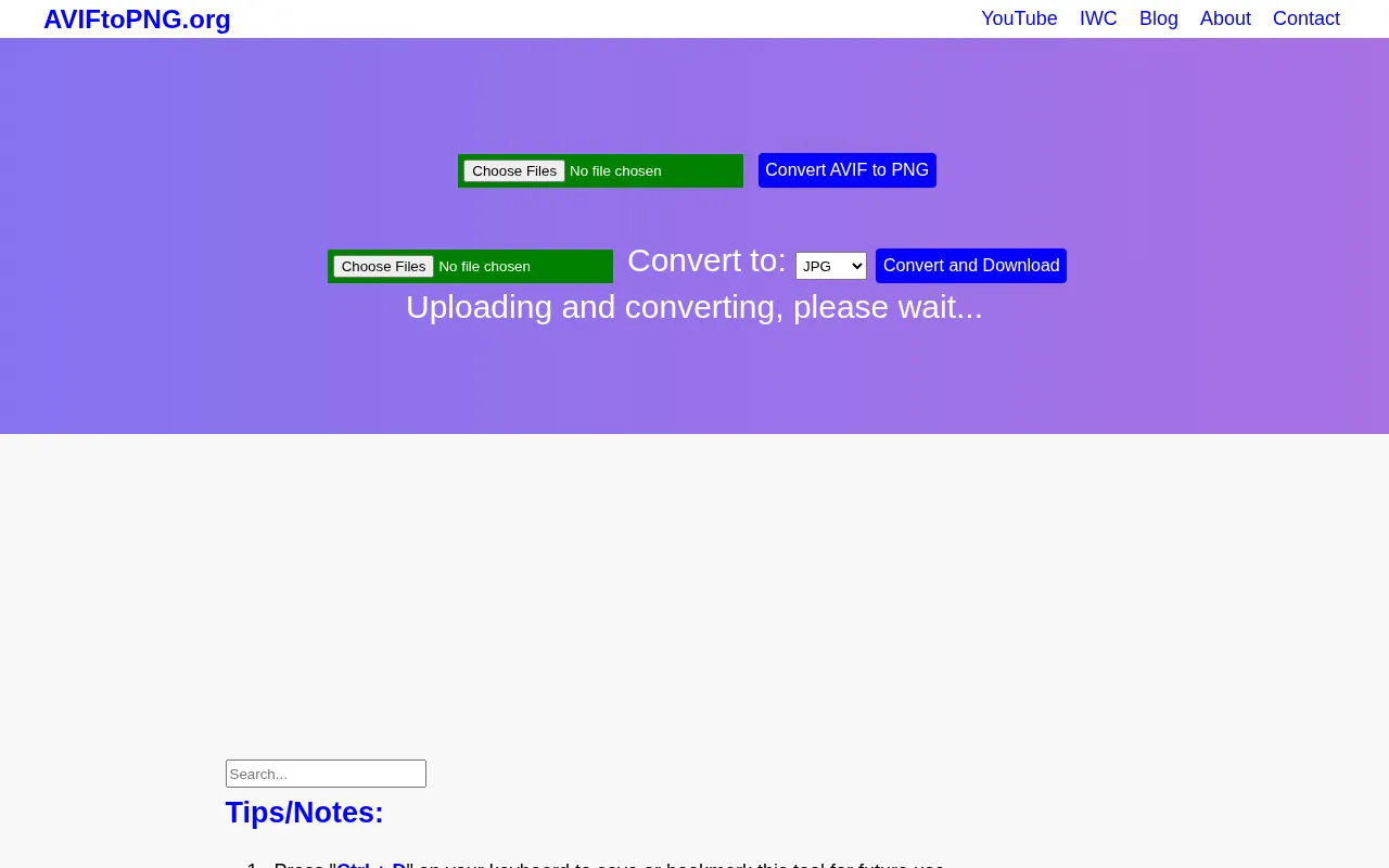 aviftopng.org — pricing page
