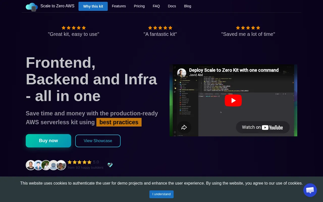 Scale to Zero AWS Kit — preview screenshot