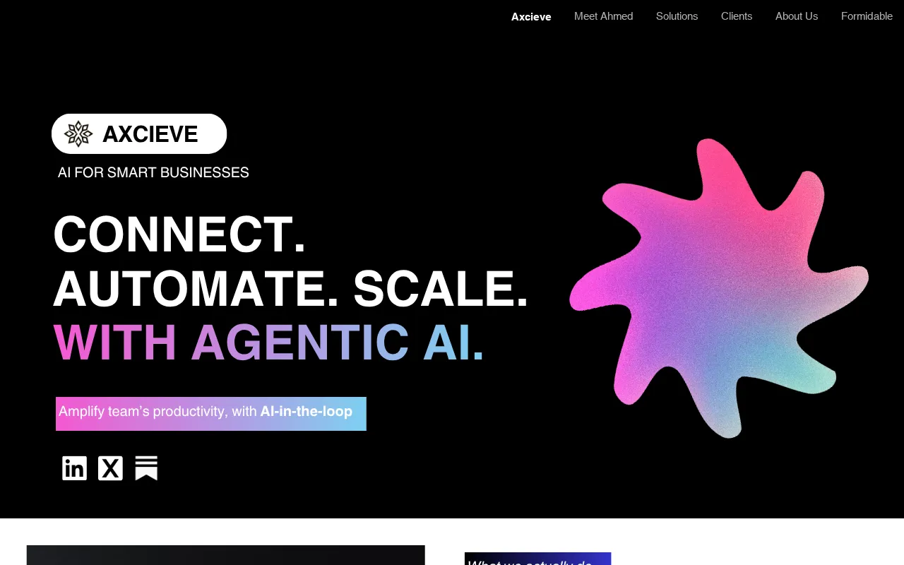 Axcieve AI sales assistant — preview screenshot