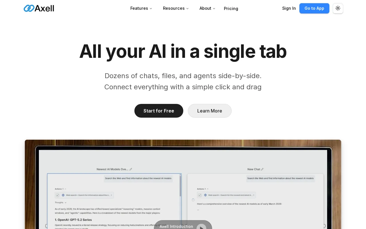 Axell — preview screenshot