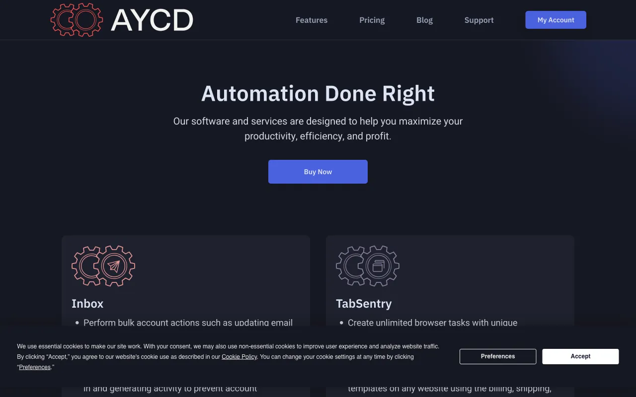 AYCD — preview screenshot