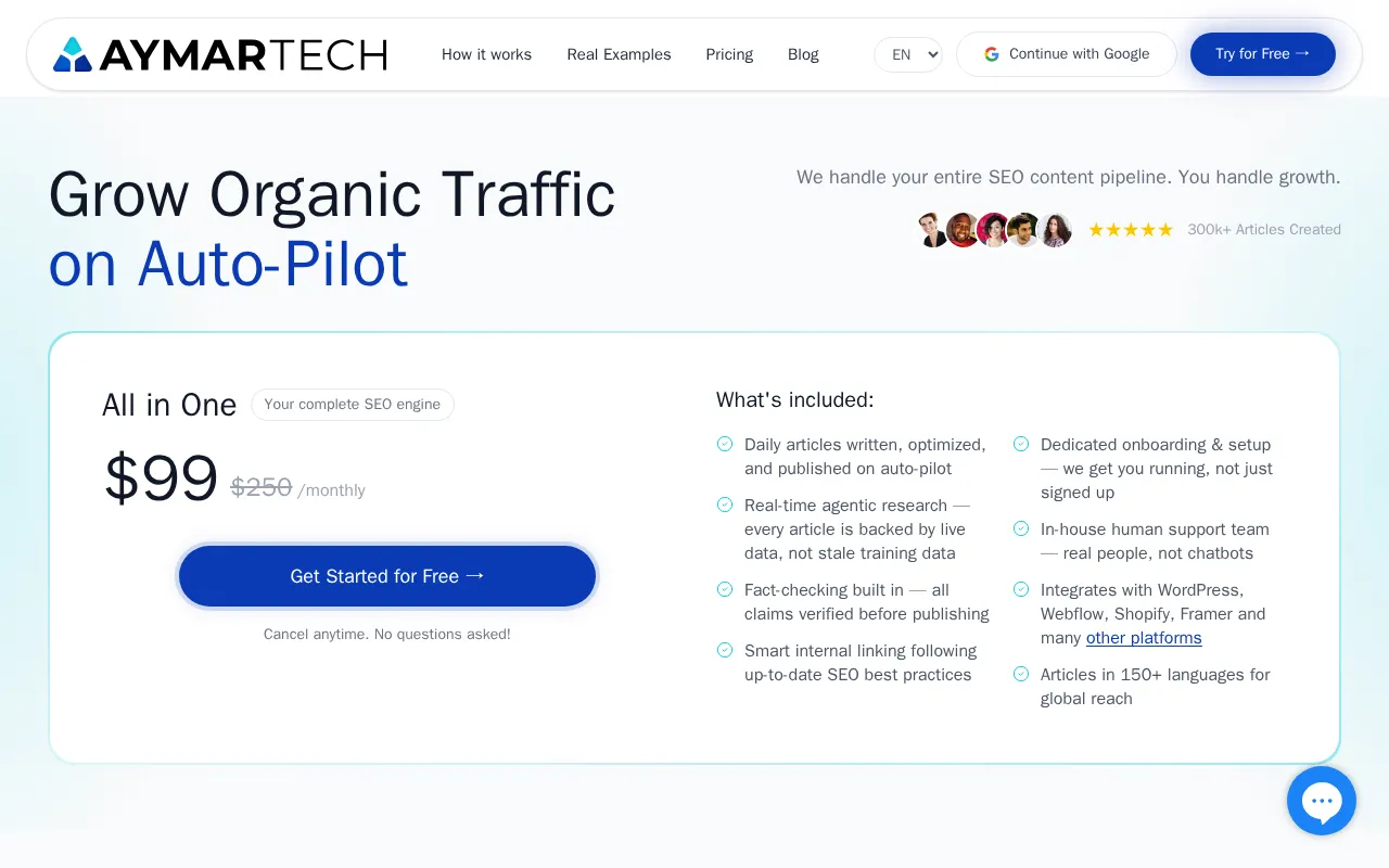 AymarTech — pricing page