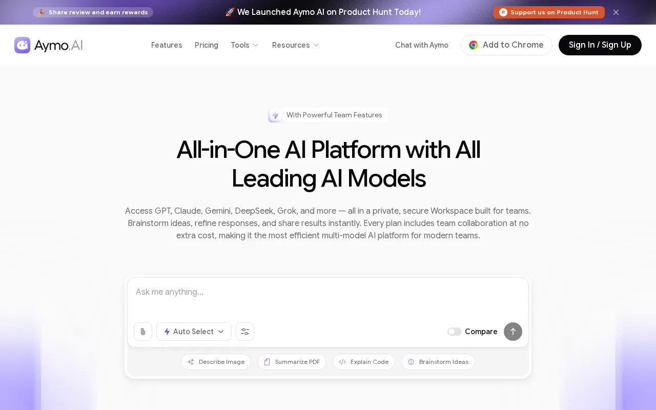Aymo AI — preview screenshot