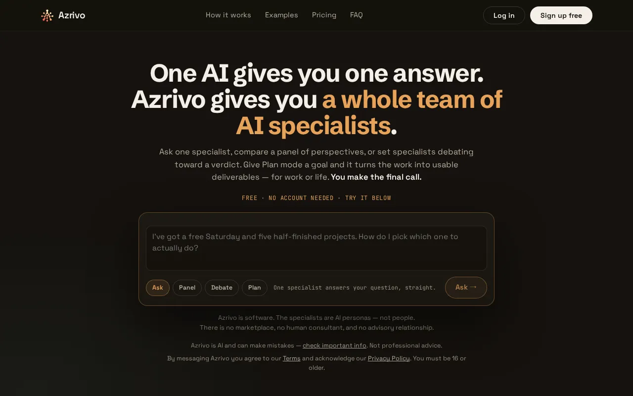Azrivo — preview screenshot
