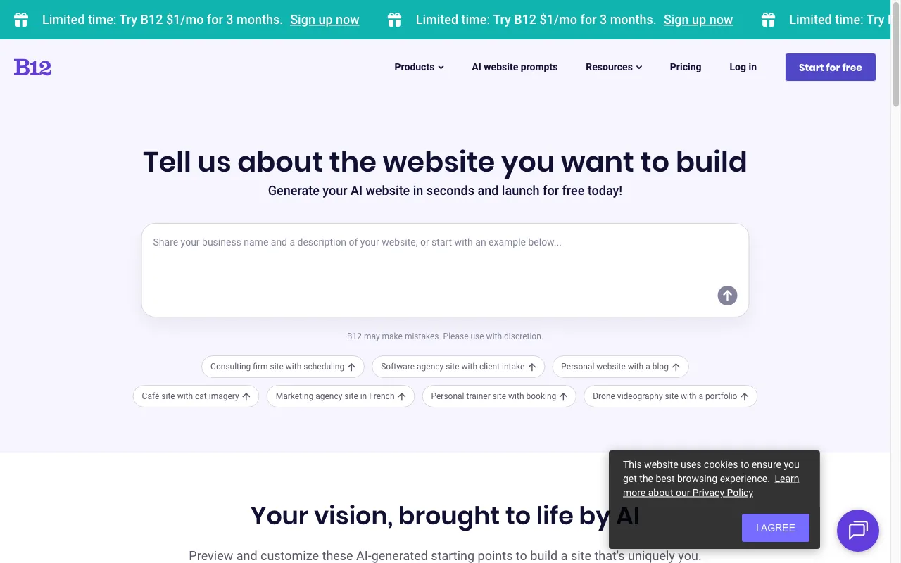 B12.io — preview screenshot