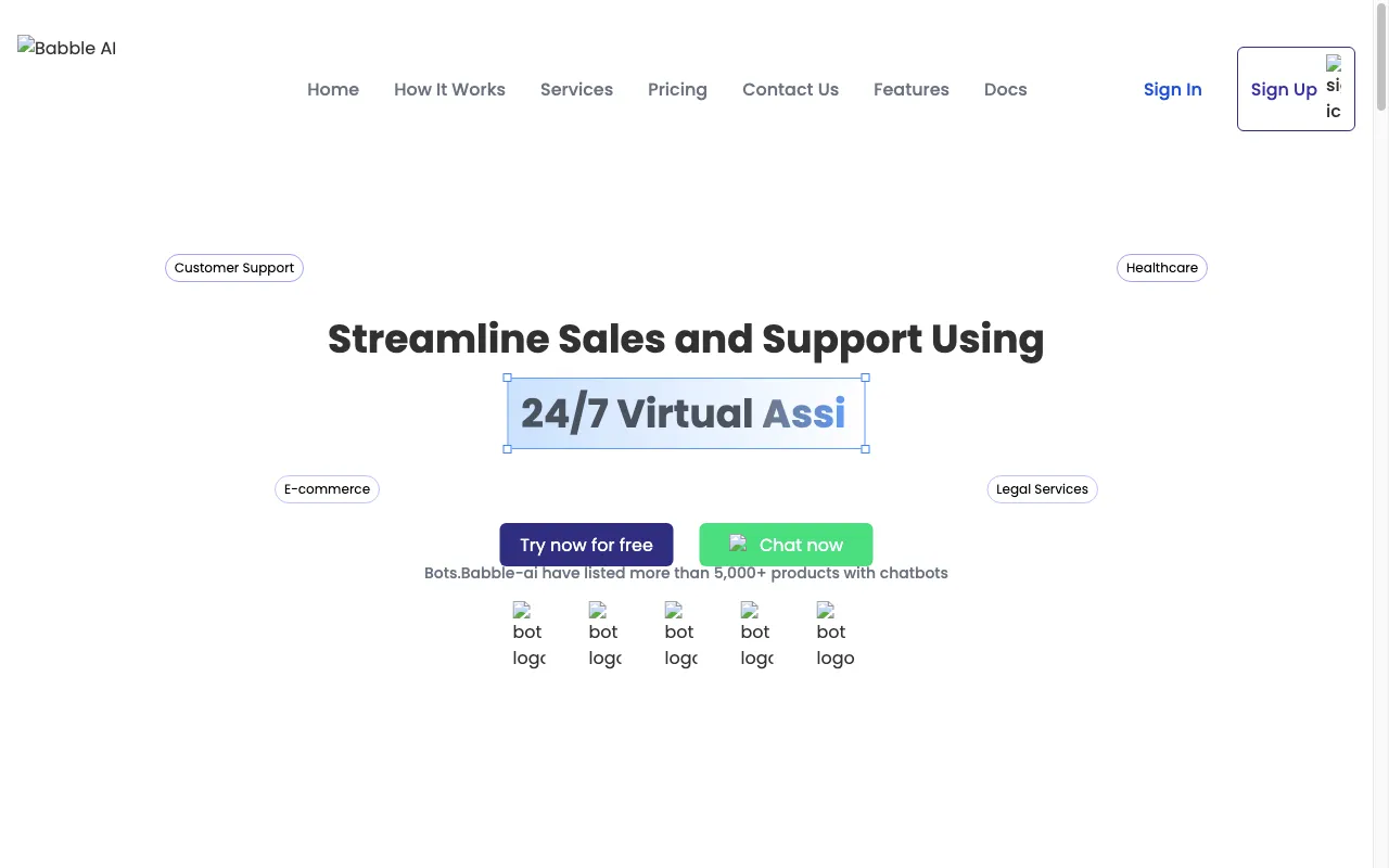 Babble AI — pricing page