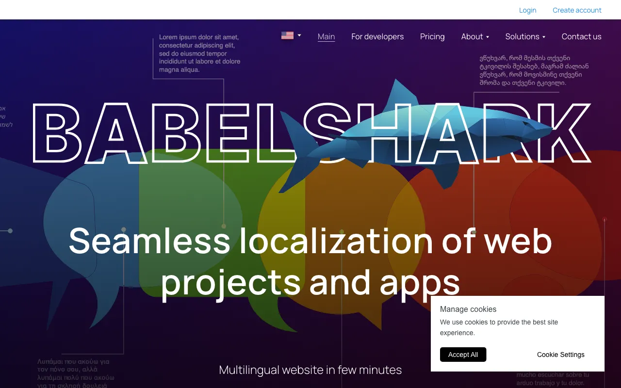 BabelShark — preview screenshot