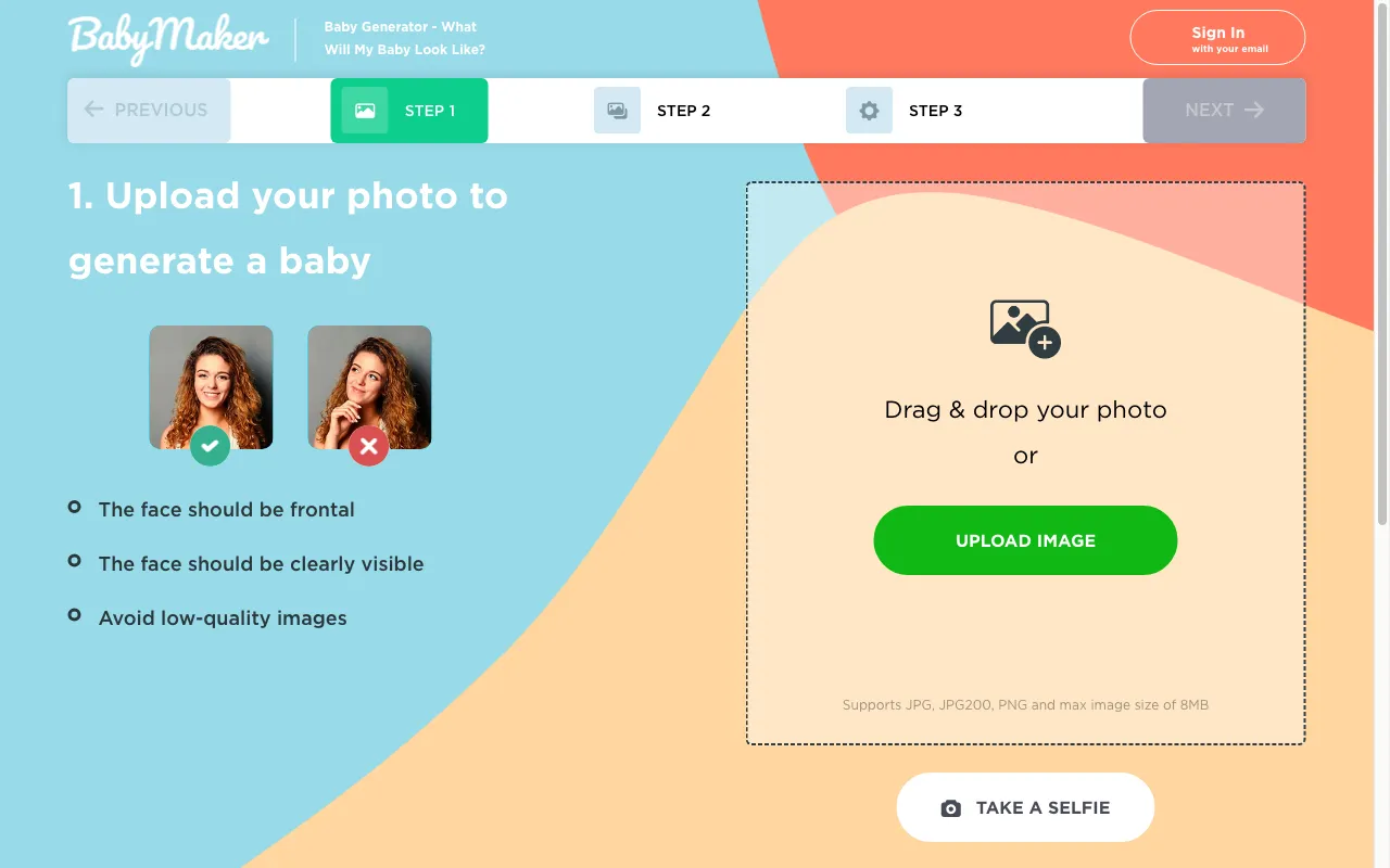 babyfacegenerator.com — preview screenshot