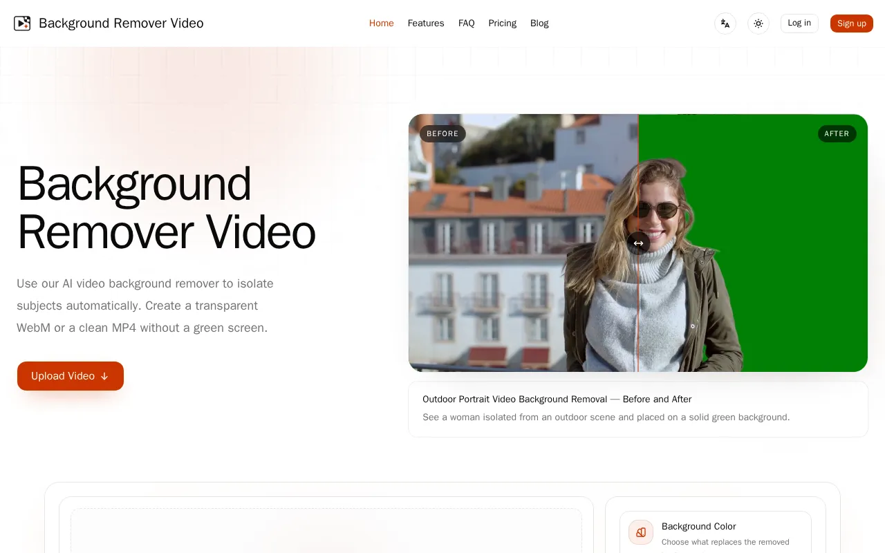 Background Remover Video — preview screenshot
