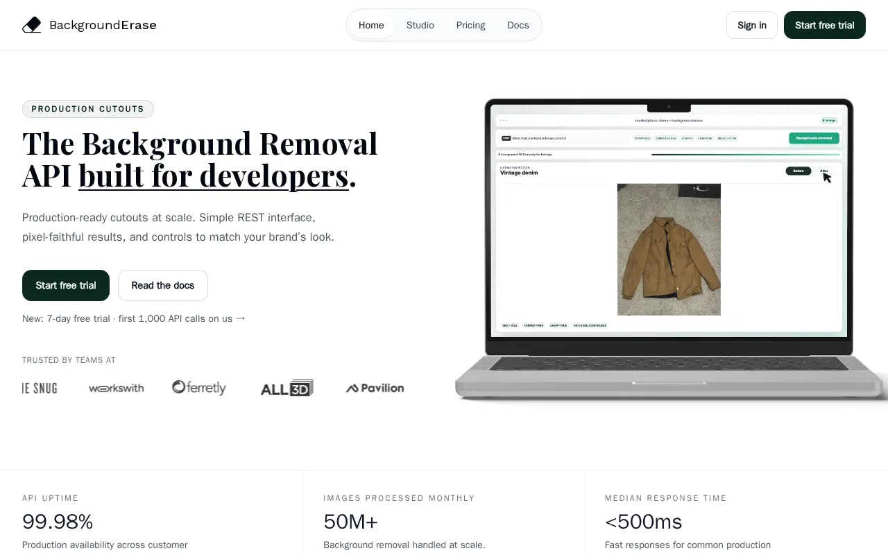 Backgrounderase — preview screenshot