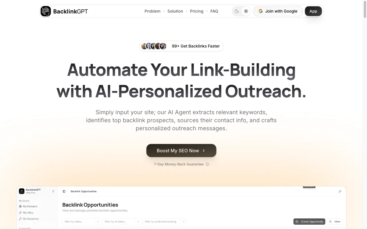 BacklinkGPT — preview screenshot