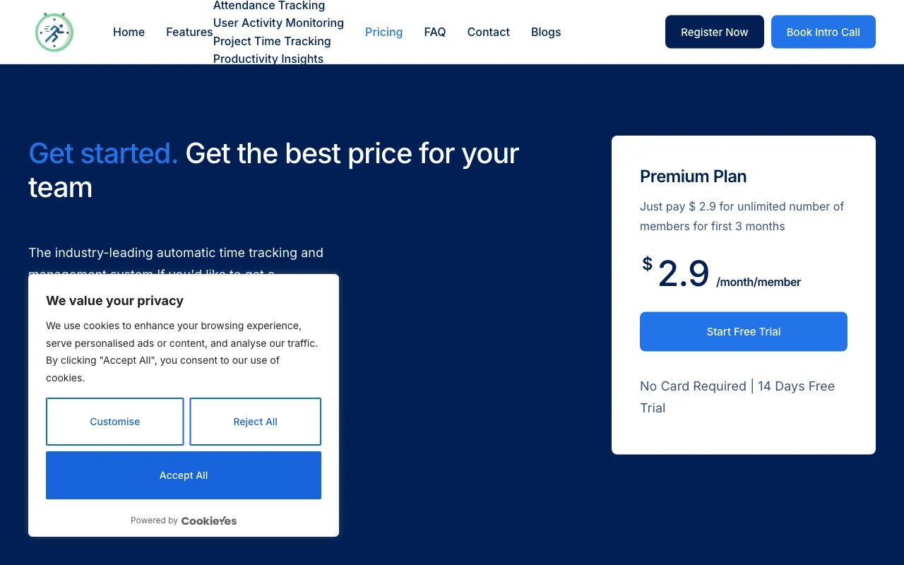 Backlsh — pricing page