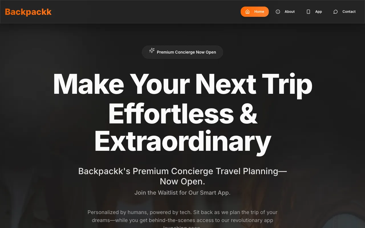 Backpackk — preview screenshot