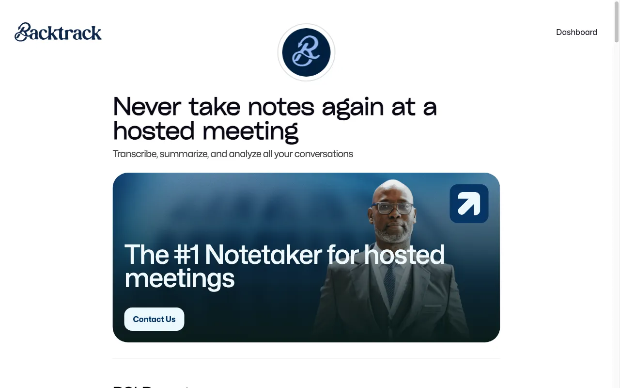 Backtrack 2.0 — preview screenshot