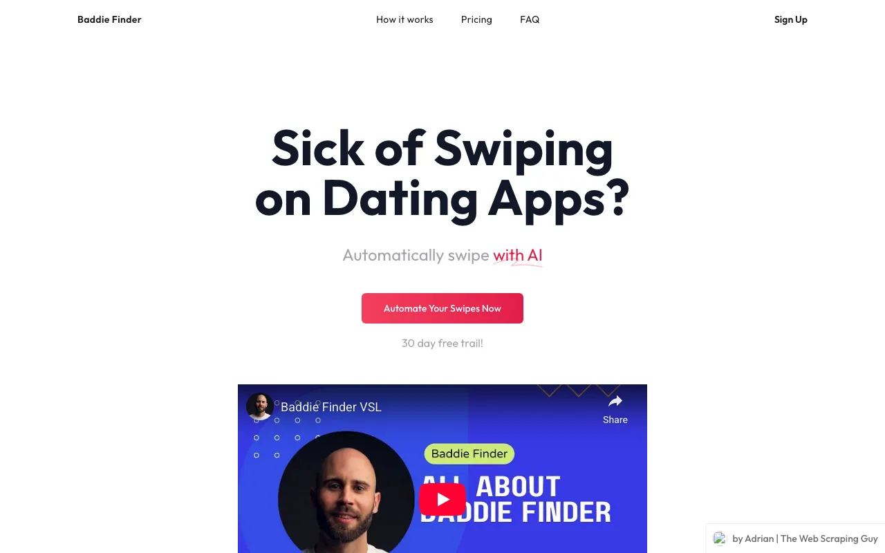 Baddie Finder — preview screenshot