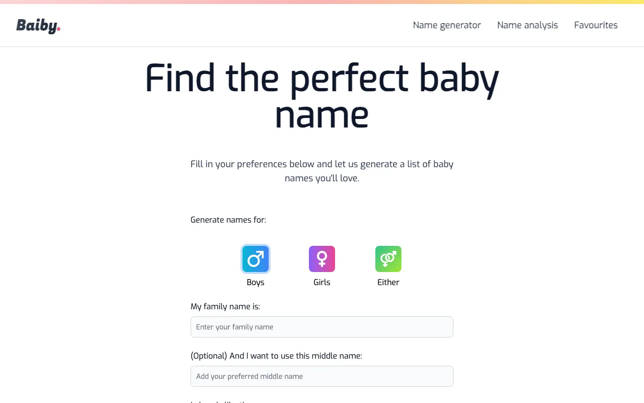 Baiby — preview screenshot