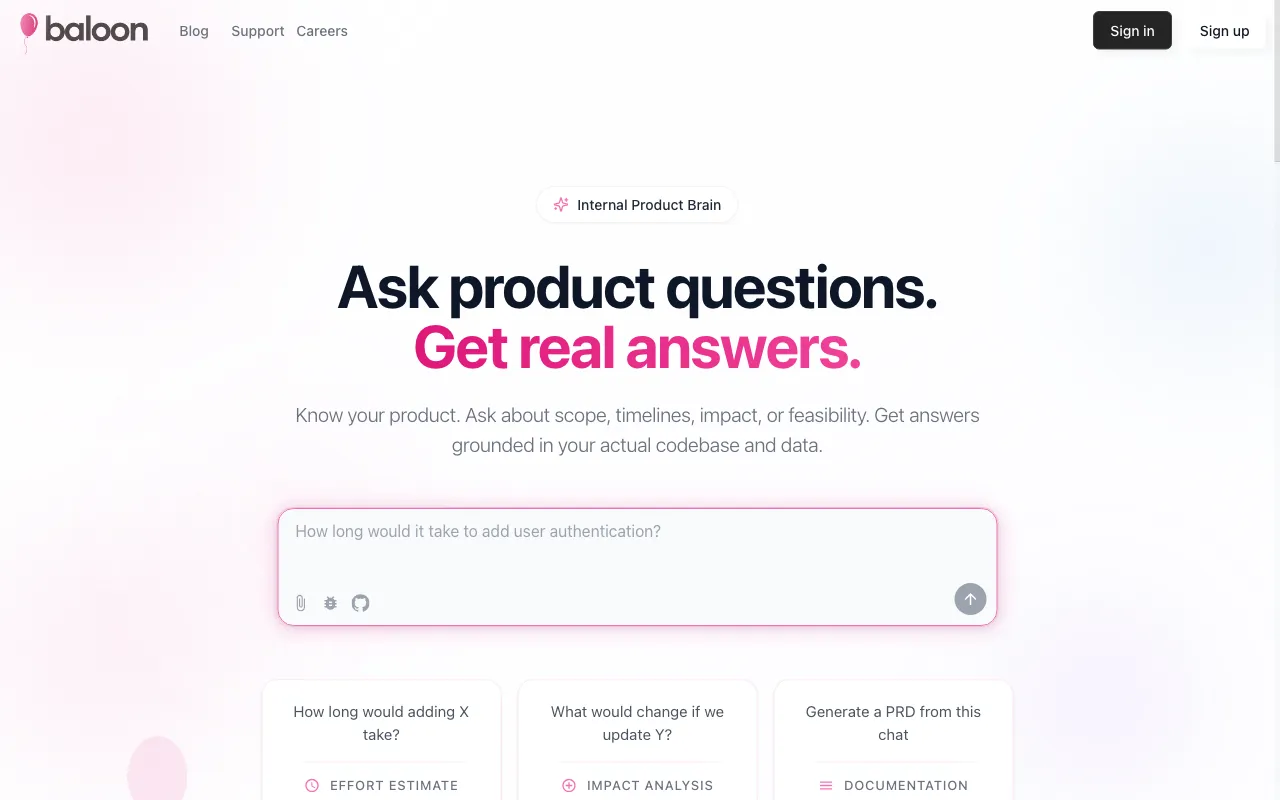 Baloon.dev — preview screenshot