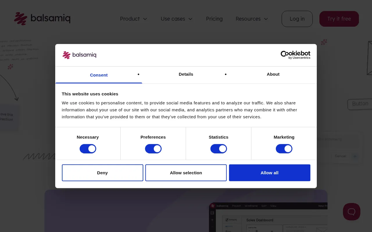 Balsamiq — preview screenshot