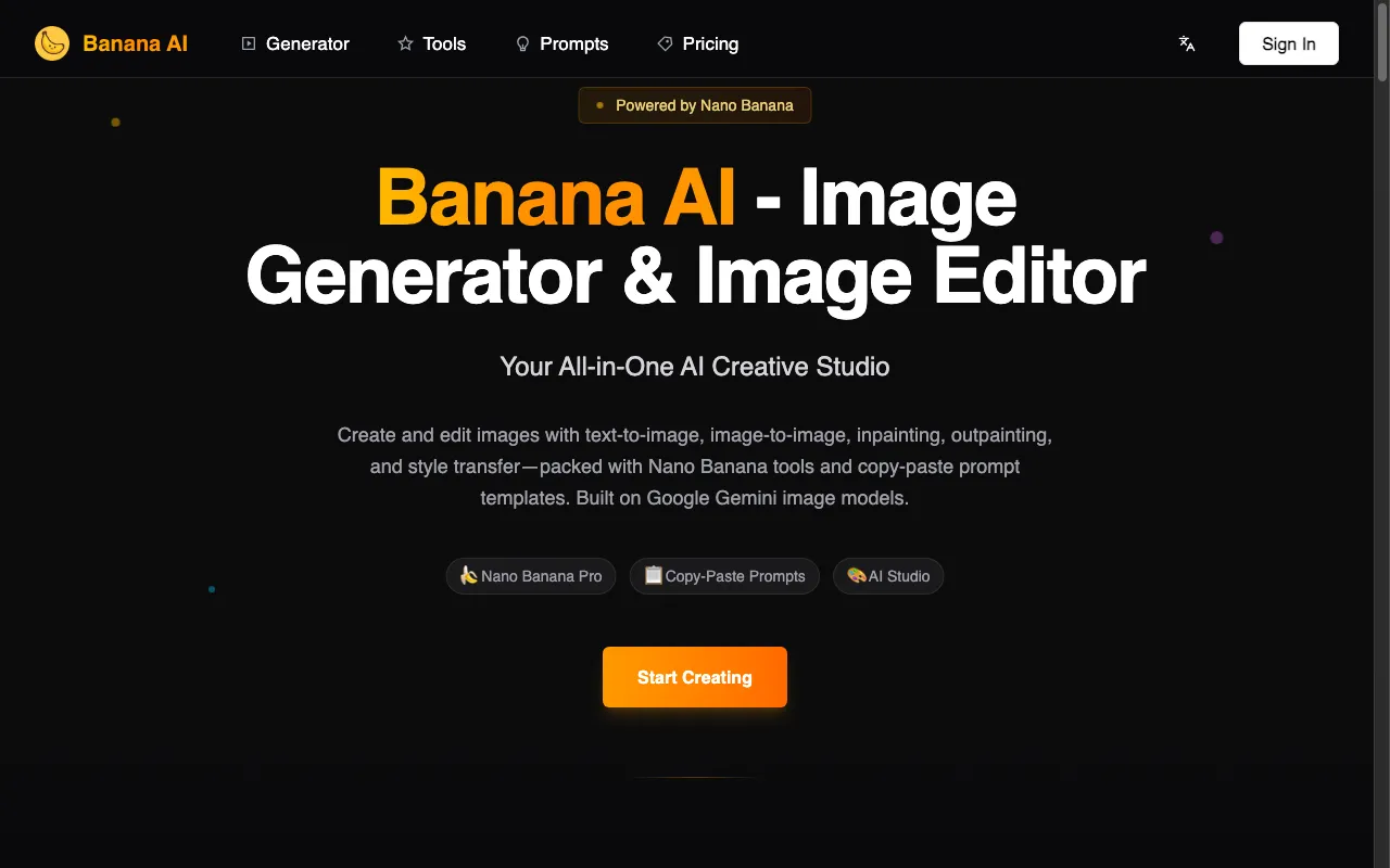 Banana AI — preview screenshot