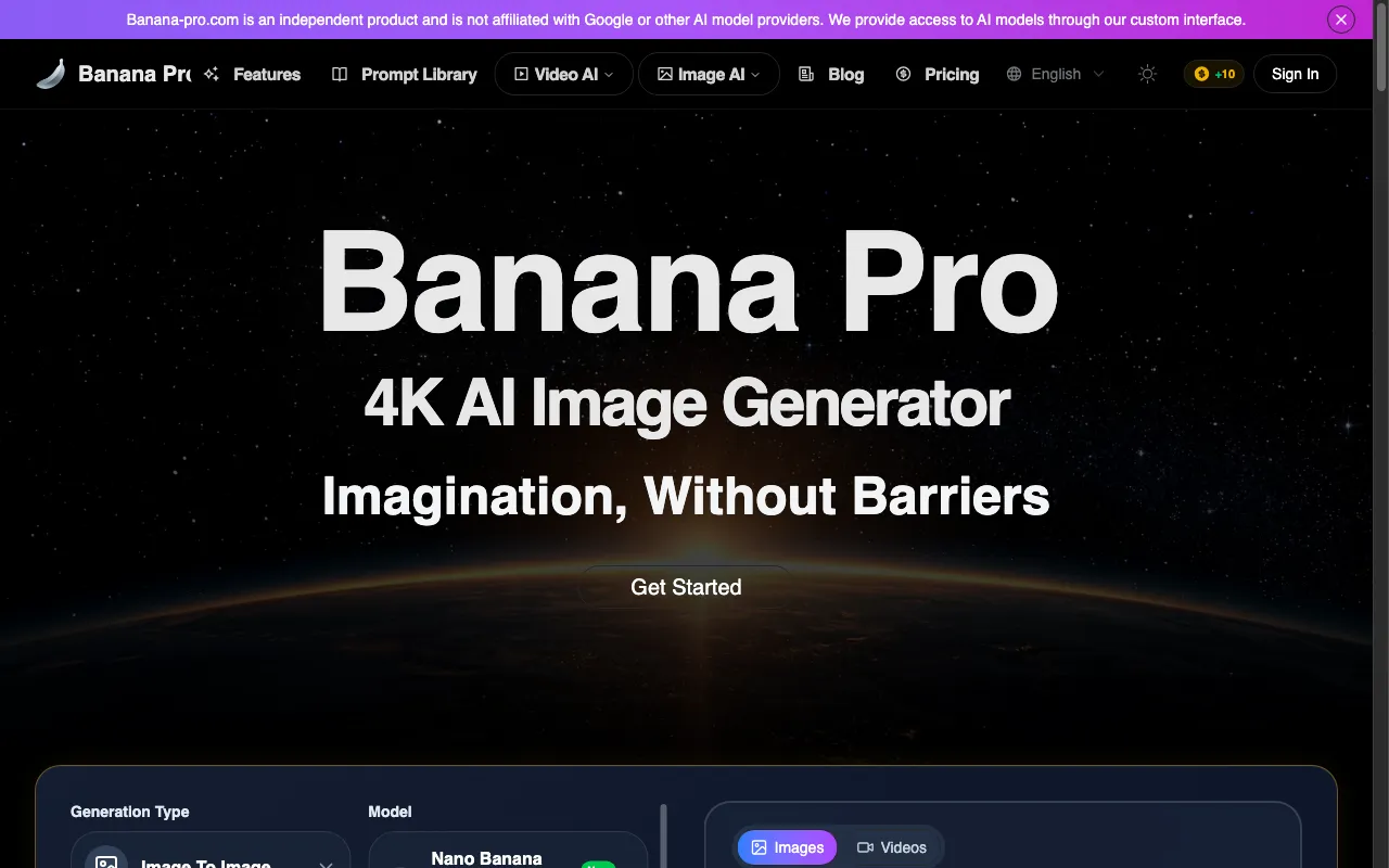 Banana Pro — preview screenshot