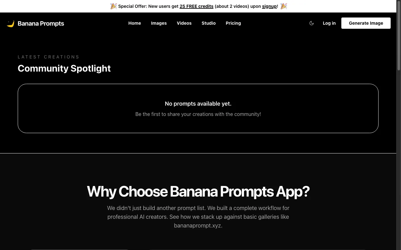 Banana Prompts — preview screenshot