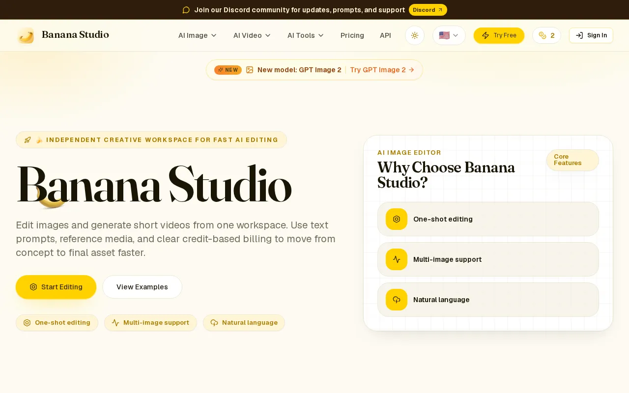 Banana Studio — preview screenshot