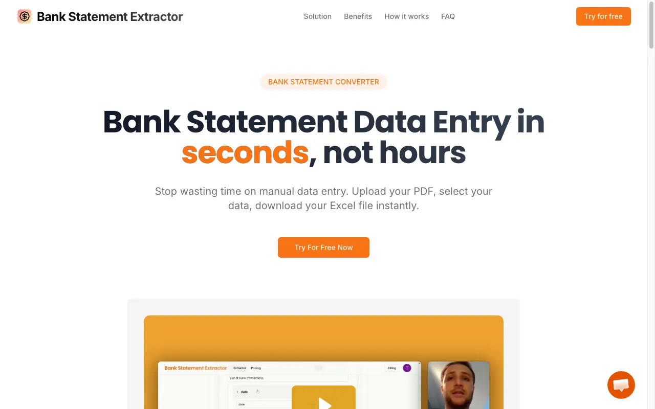 Bank Statement Extractor — preview screenshot