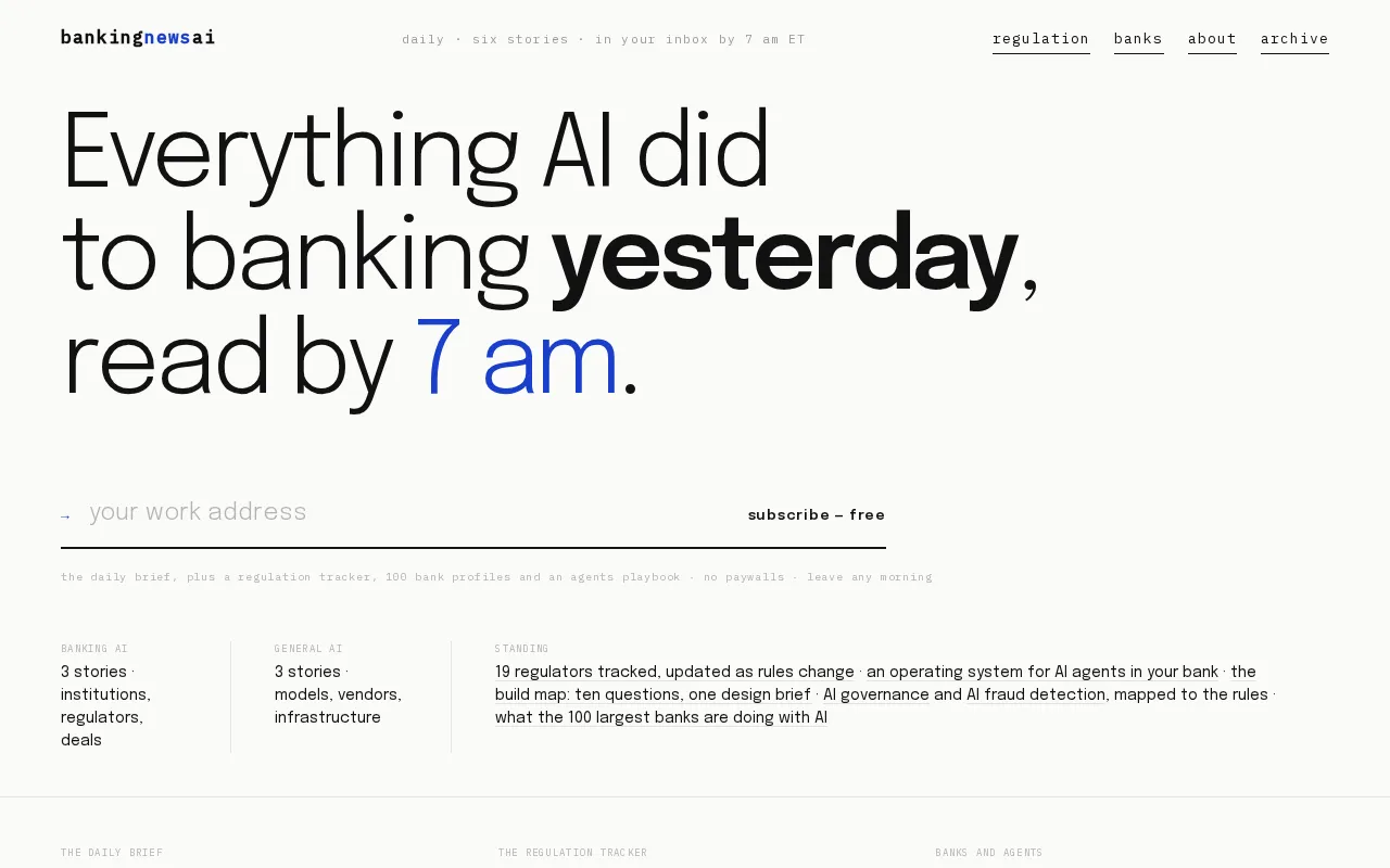 BankingNewsAI — preview screenshot