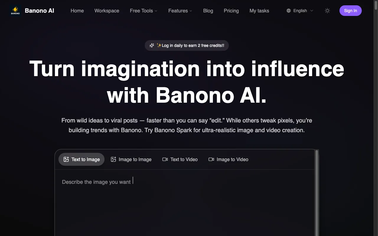 Banono AI — preview screenshot