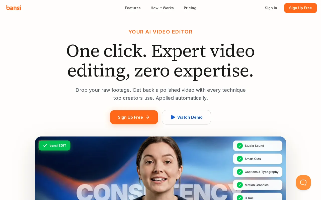Bansi AI by Writesonic — preview screenshot