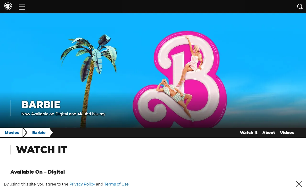 WarnerBros.com — preview screenshot