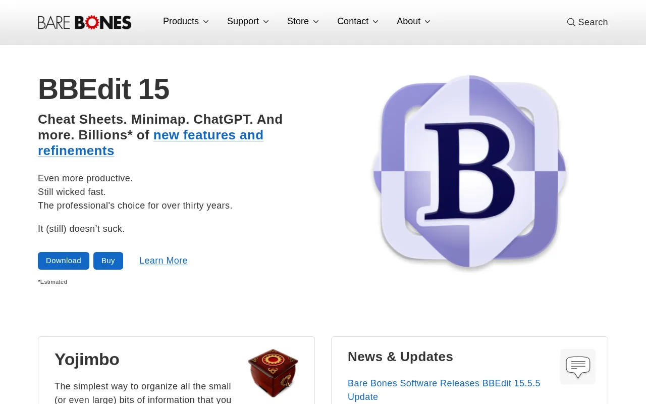 Bare Bones Software — preview screenshot