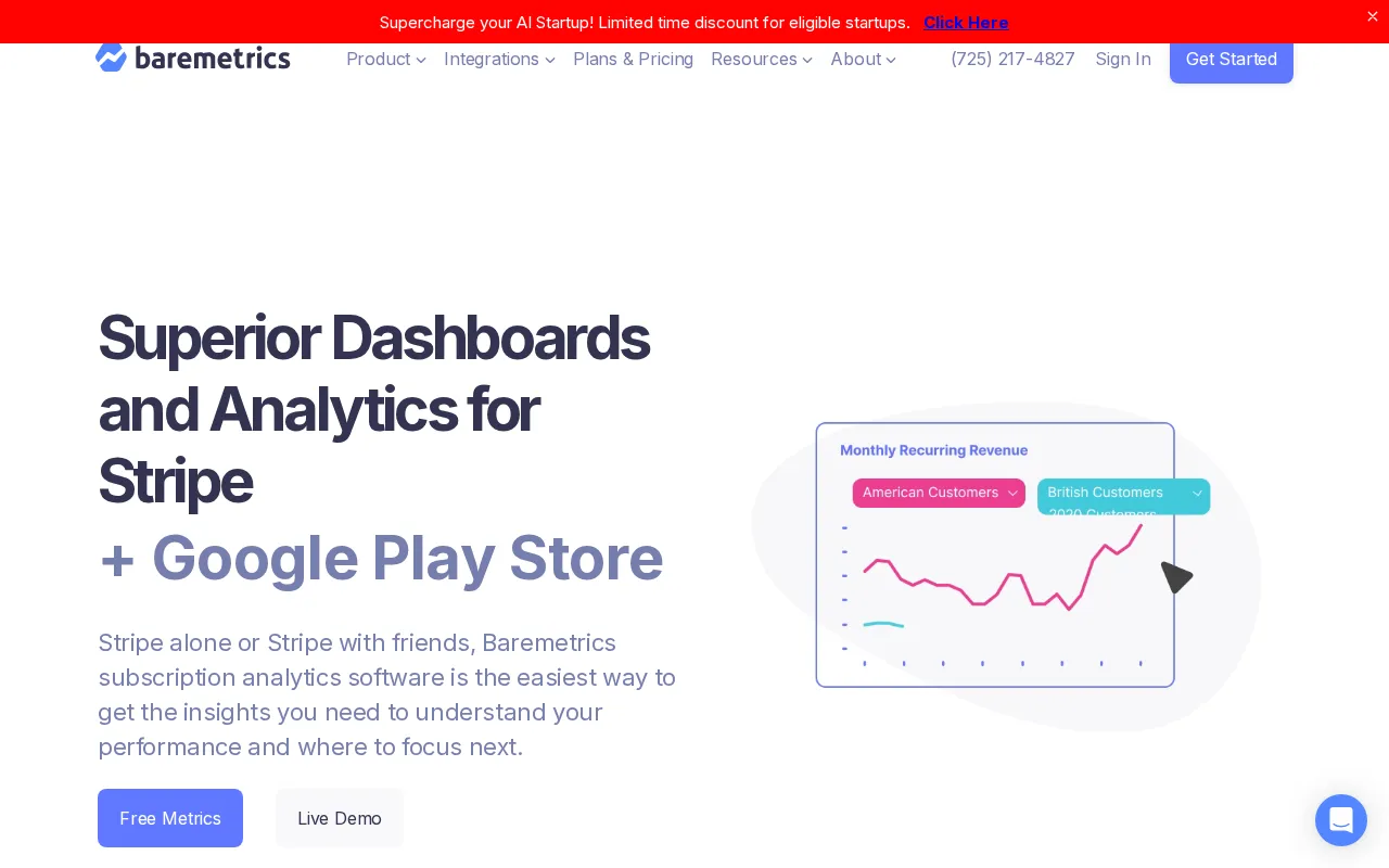 Baremetrics — preview screenshot