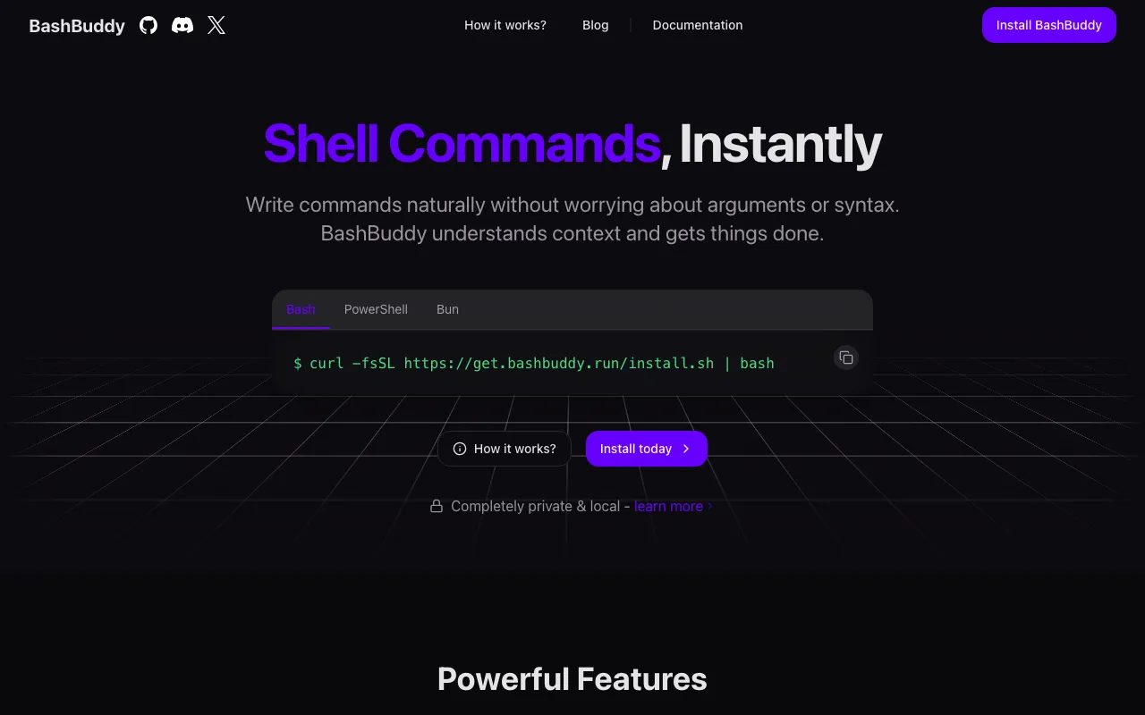 BashBuddy — preview screenshot