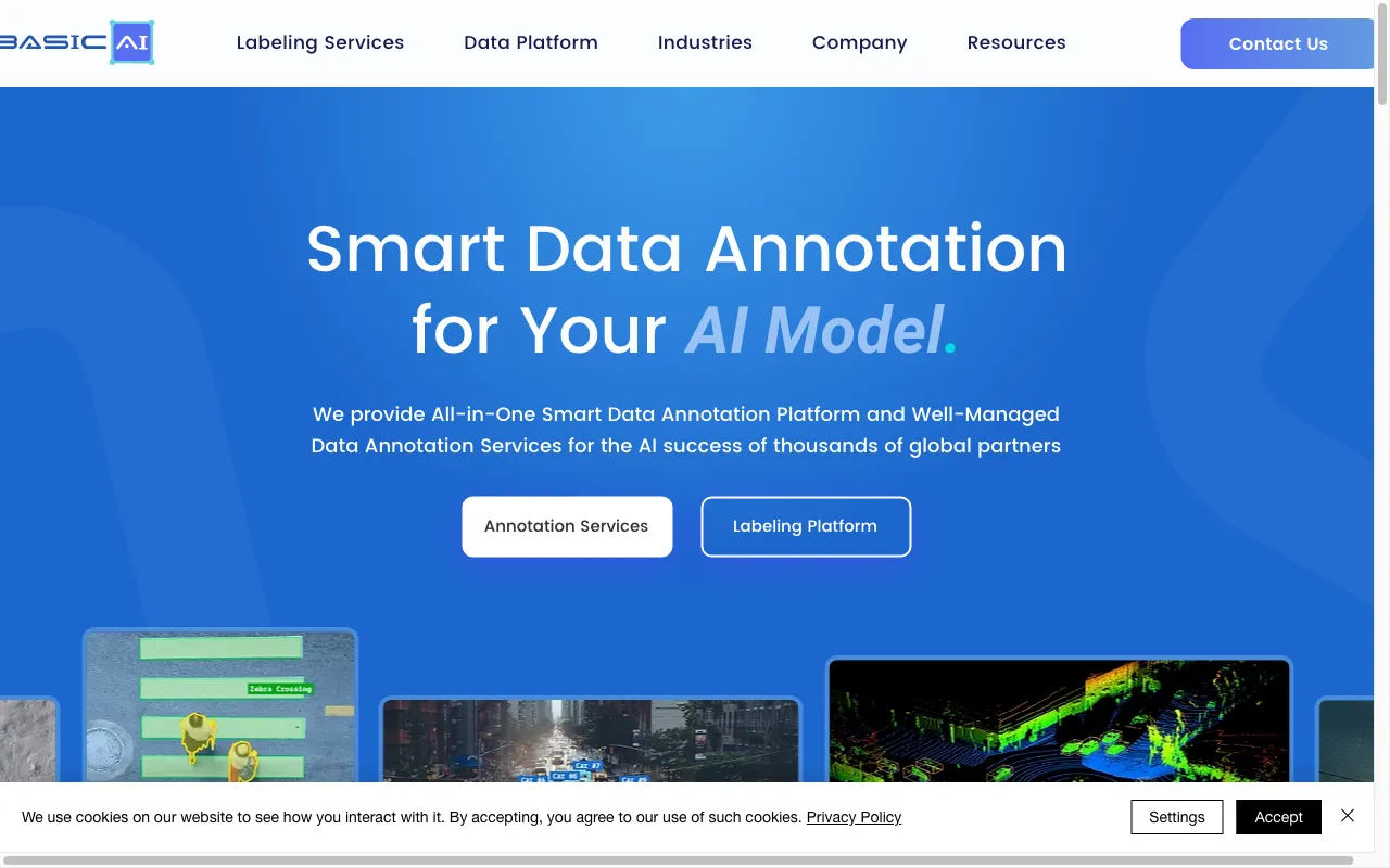 BasicAI Cloud — preview screenshot