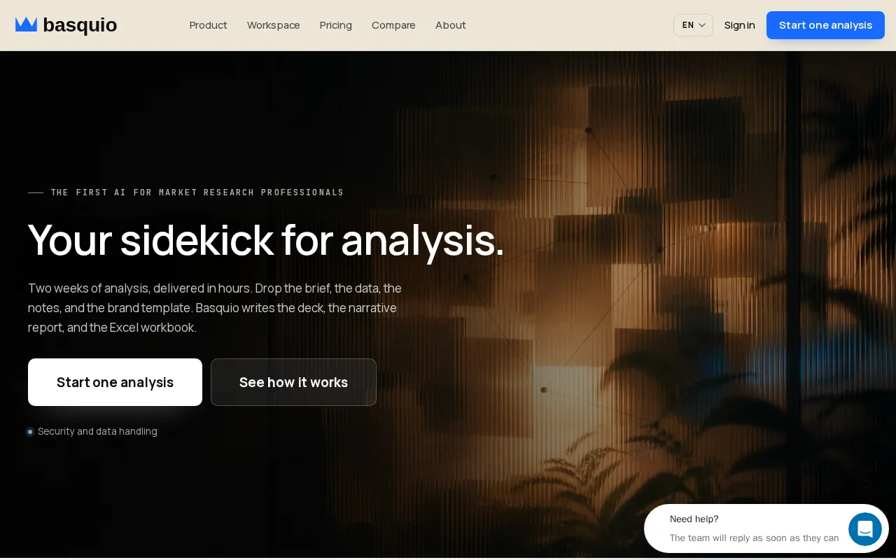Basquio — preview screenshot