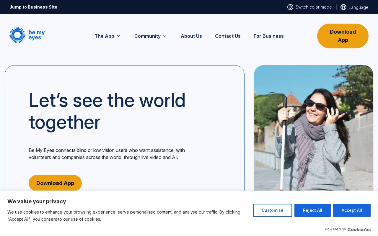 Be My Eyes — preview screenshot