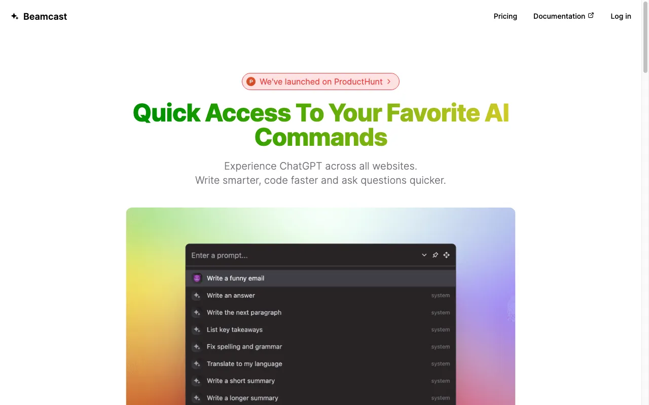 Beamcast — preview screenshot