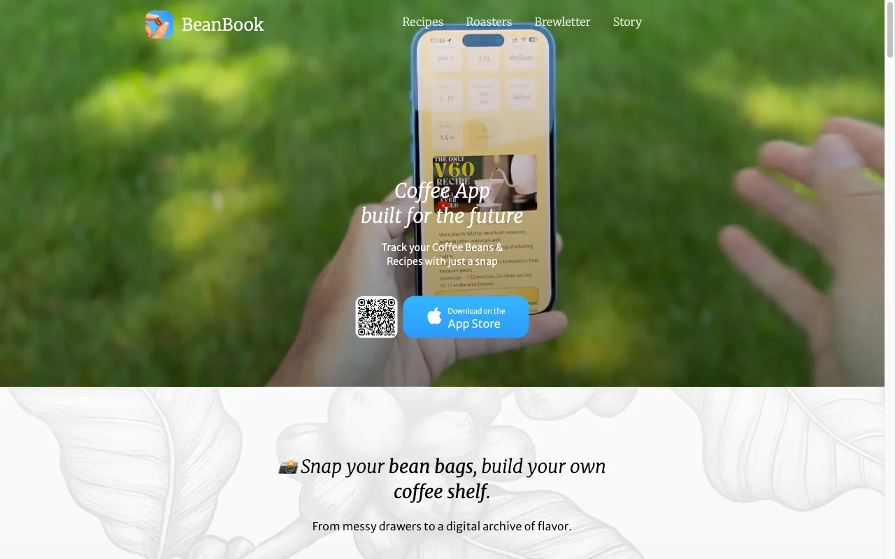BeanBook — preview screenshot