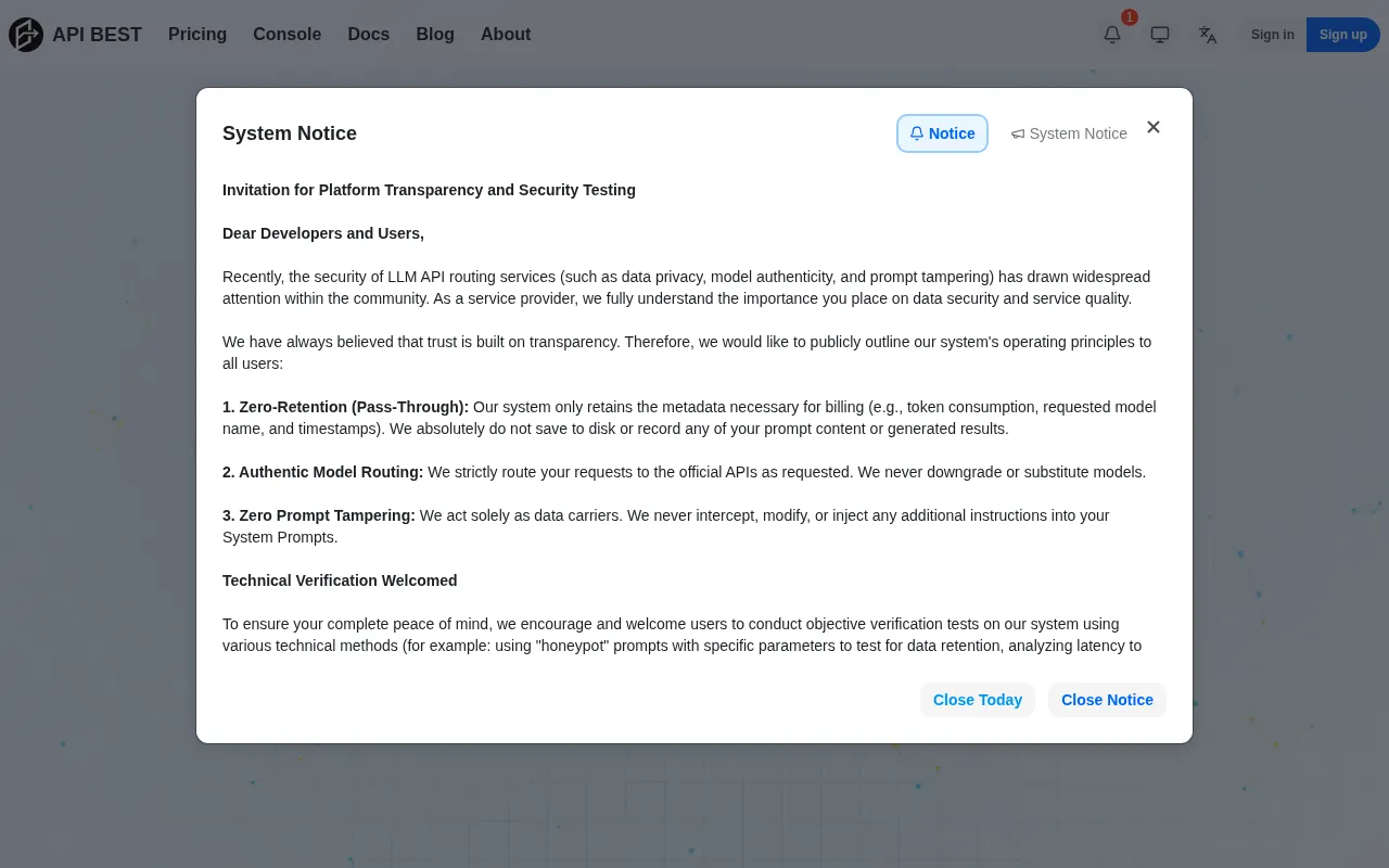 Beat API — preview screenshot