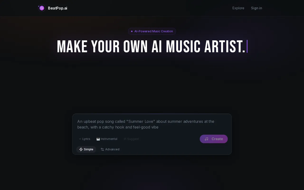 Beatpop — preview screenshot