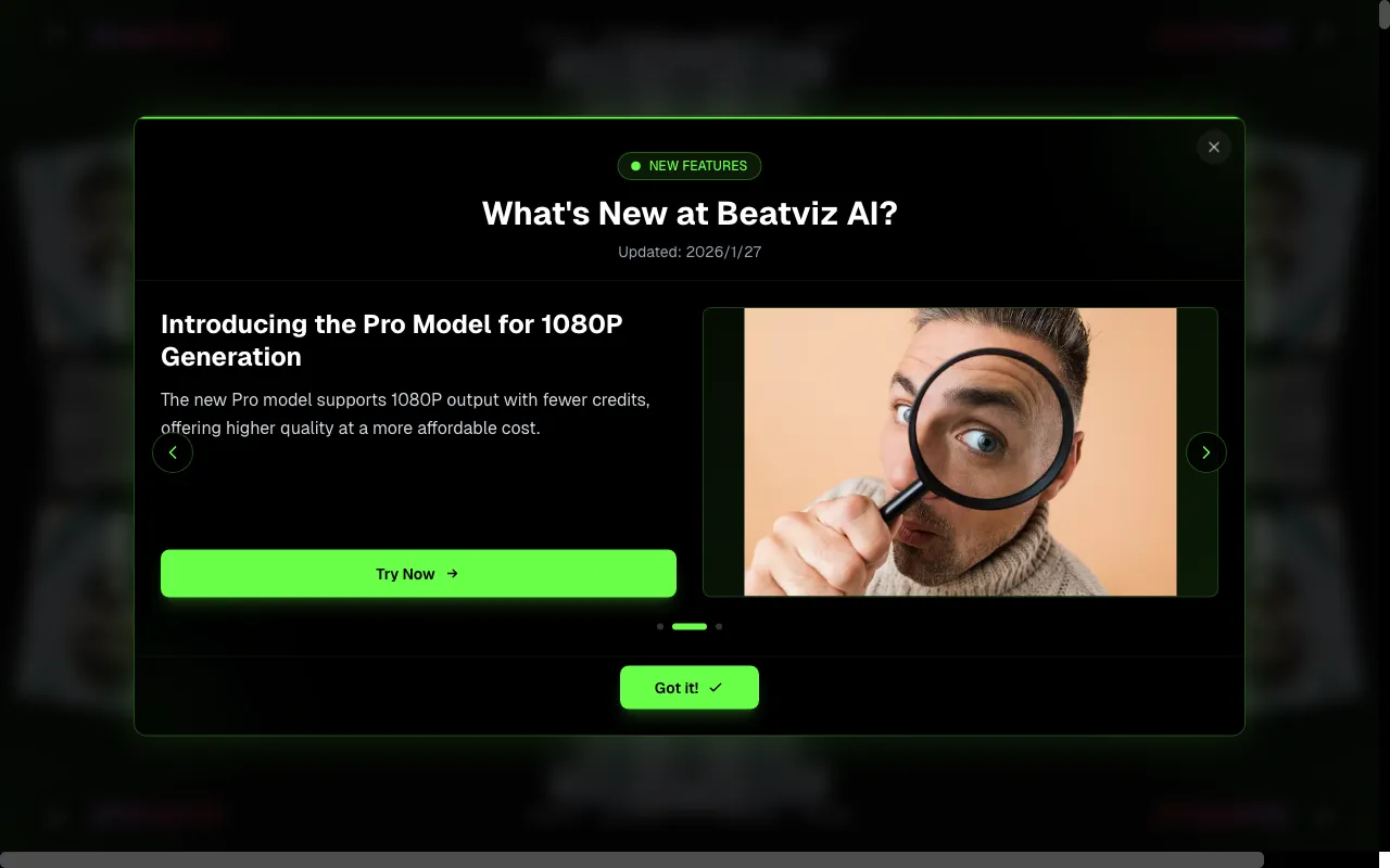 BeatViz AI — preview screenshot