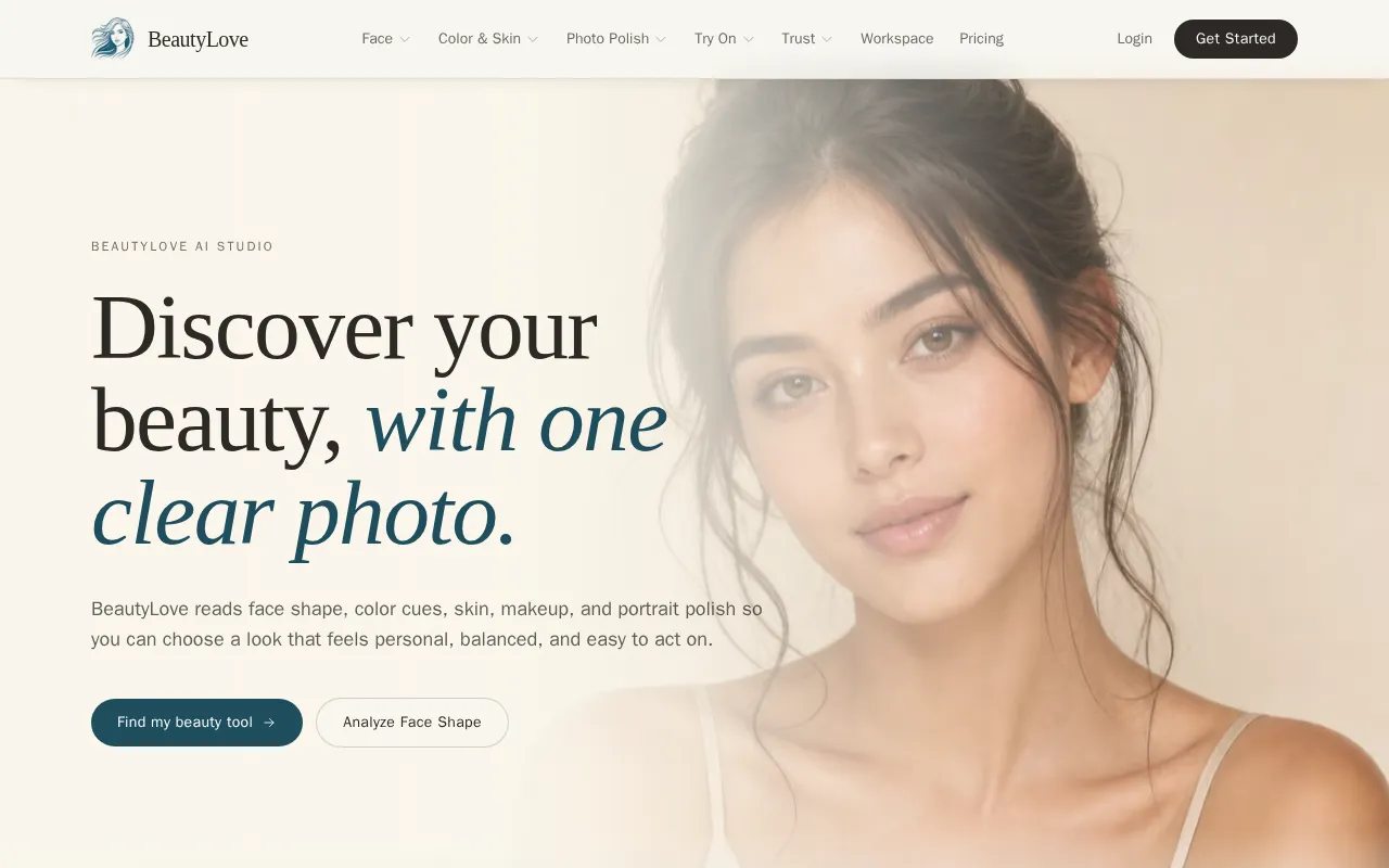 BeautyLove AI — preview screenshot